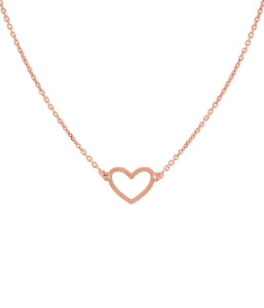Super Stylish  Necklace Small Heart rose (1470)